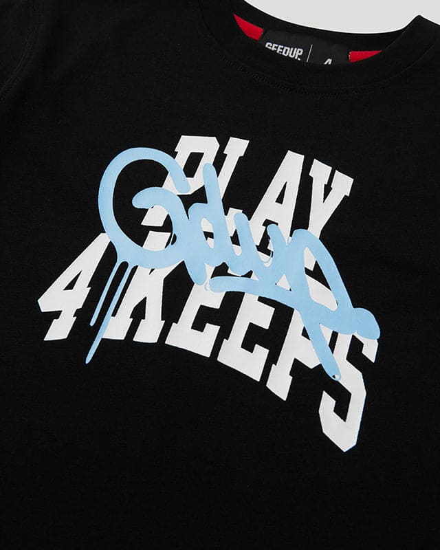 KIDS Play For Keeps T-Shirt Black/Blue